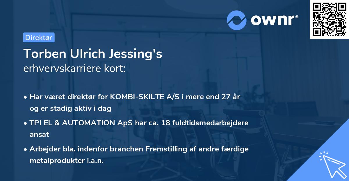 Torben Ulrich Jessing's erhvervskarriere kort