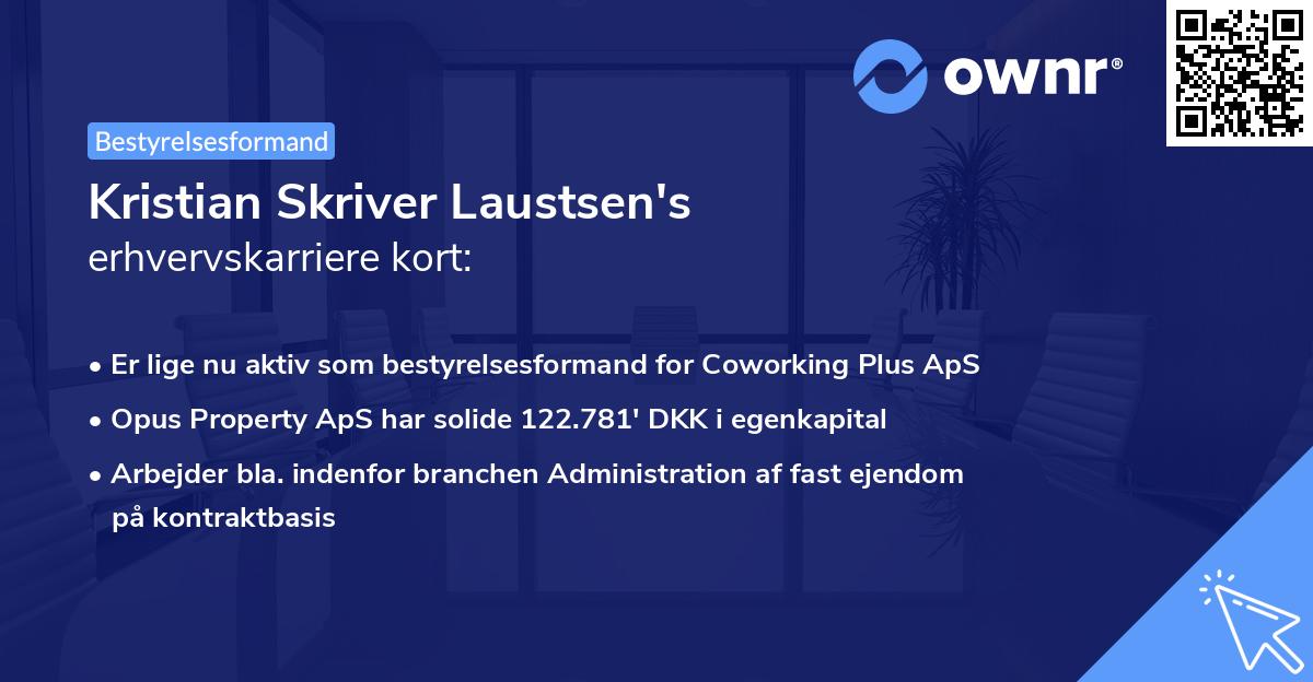 Kristian Skriver Laustsen's erhvervskarriere kort