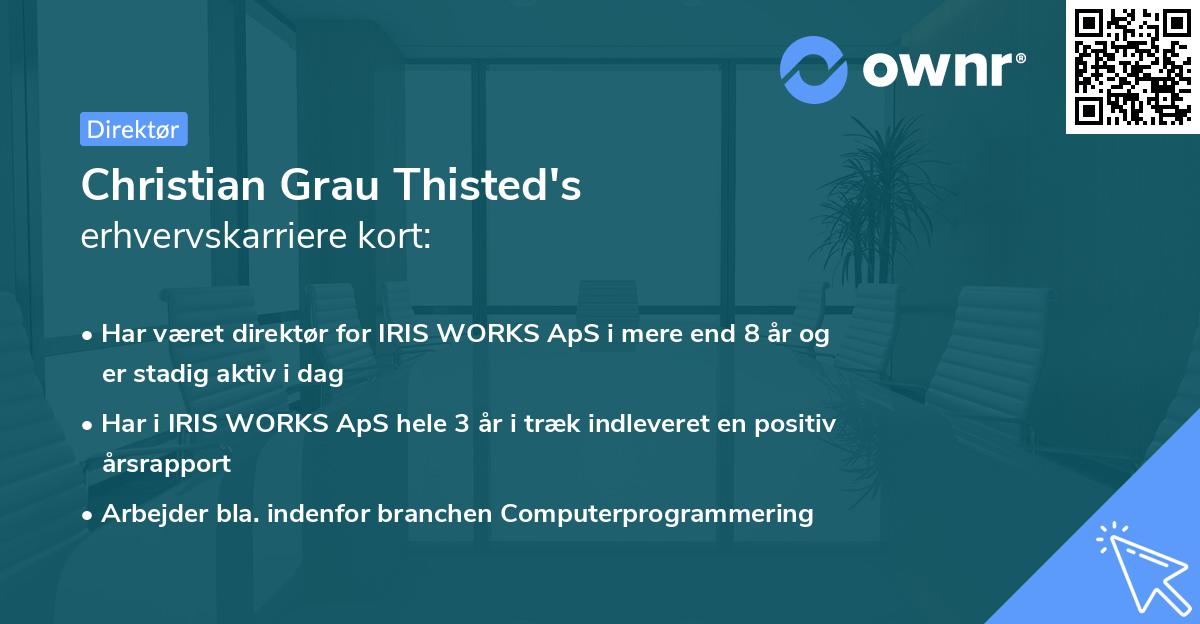 Christian Grau Thisted's erhvervskarriere kort