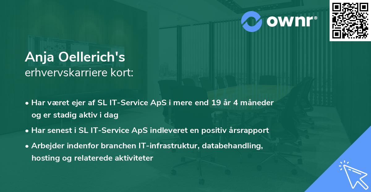 Anja Oellerich's erhvervskarriere kort