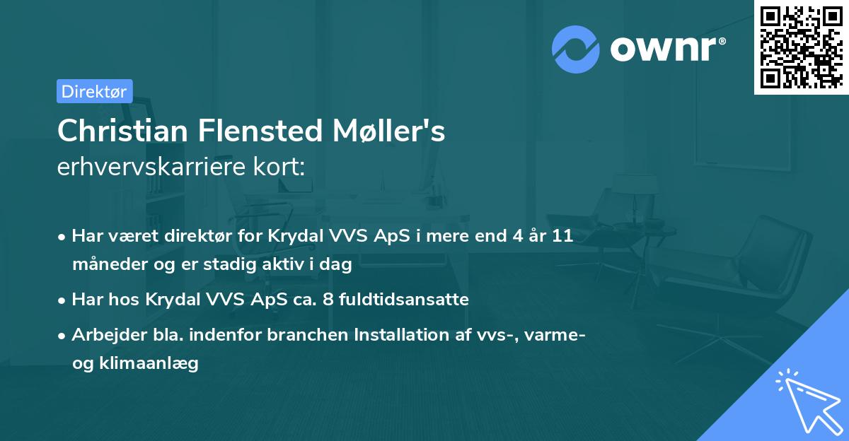Christian Flensted Møller's erhvervskarriere kort
