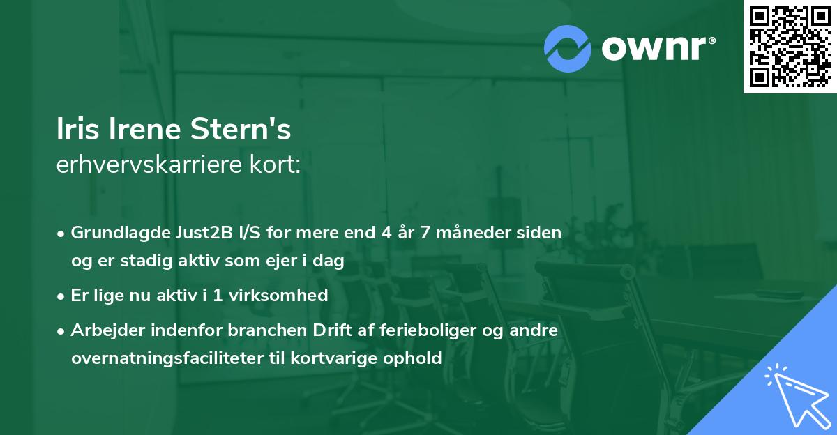Iris Irene Stern's erhvervskarriere kort
