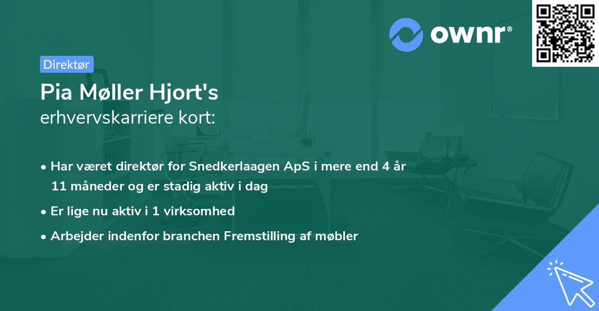 Pia Møller Hjort's erhvervskarriere kort