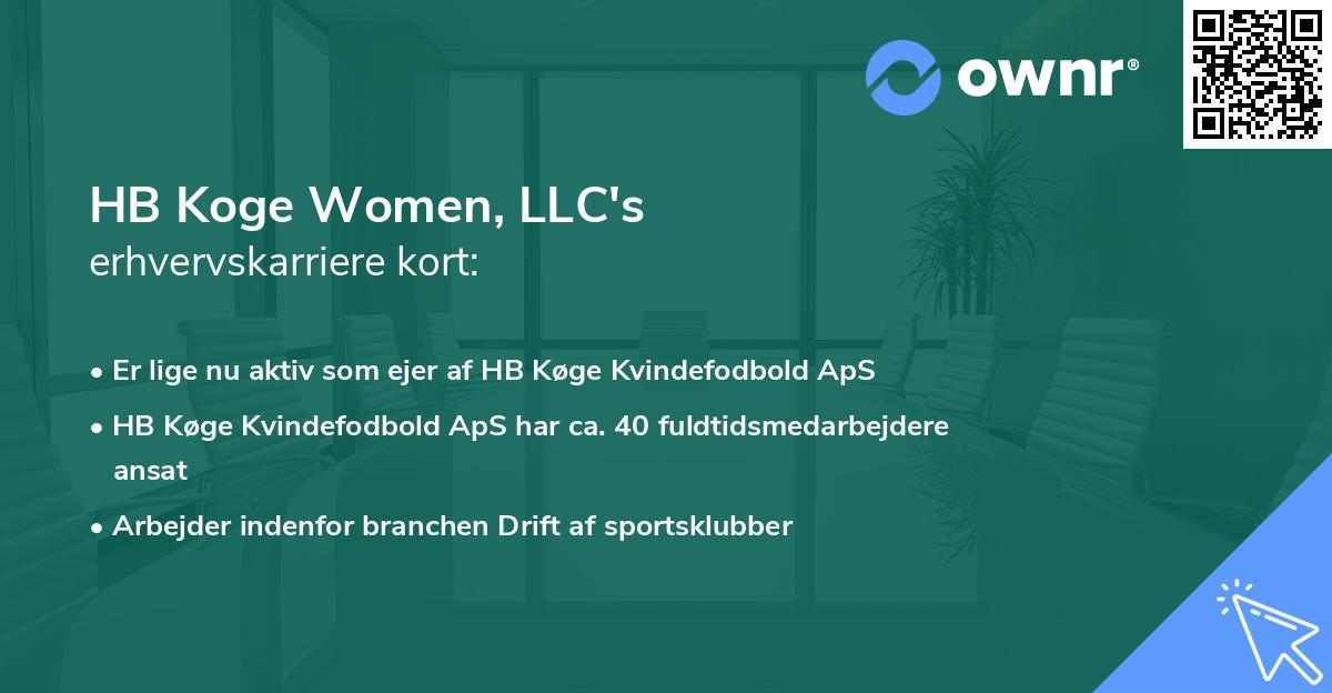 HB Koge Women, LLC's erhvervskarriere kort