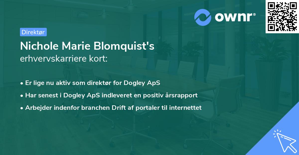 Nichole Marie Blomquist's erhvervskarriere kort