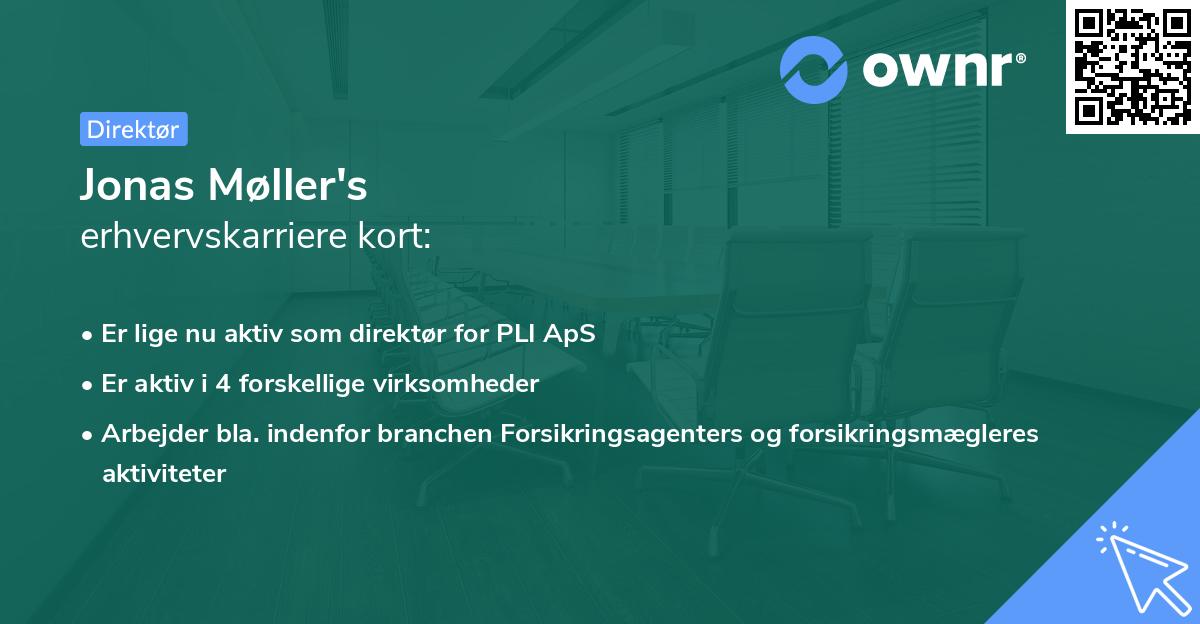 Jonas Møller's erhvervskarriere kort
