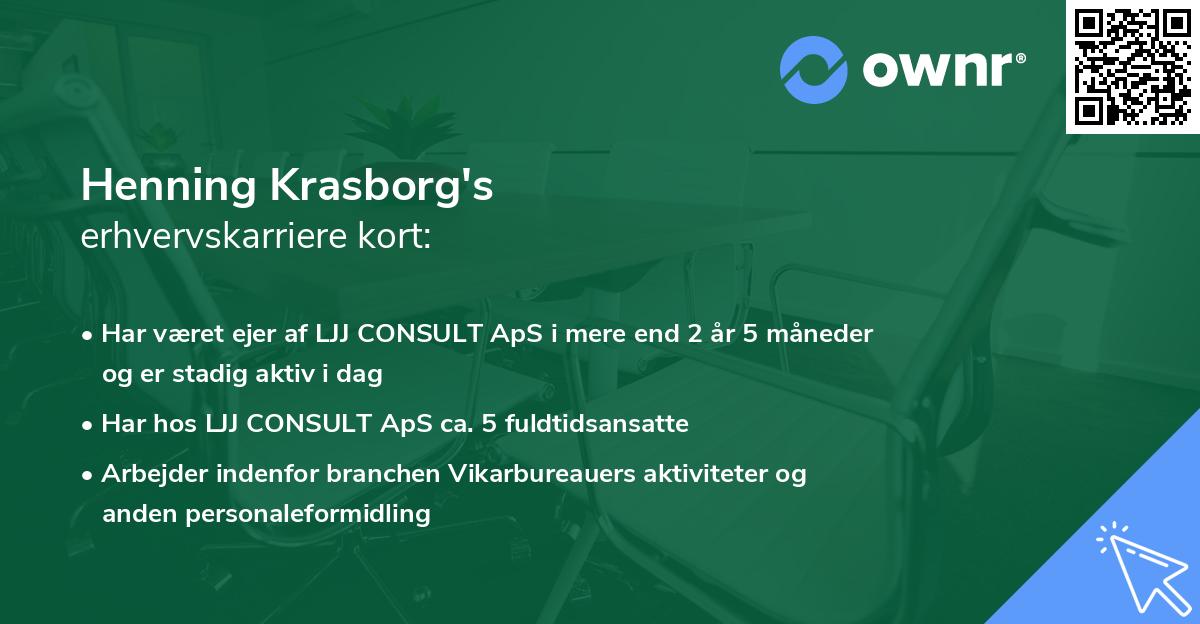 Henning Krasborg's erhvervskarriere kort