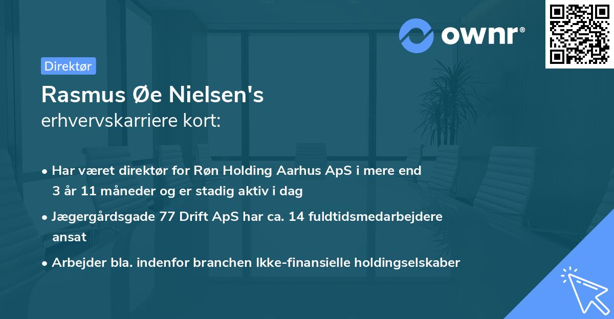 Rasmus Øe Nielsen's erhvervskarriere kort
