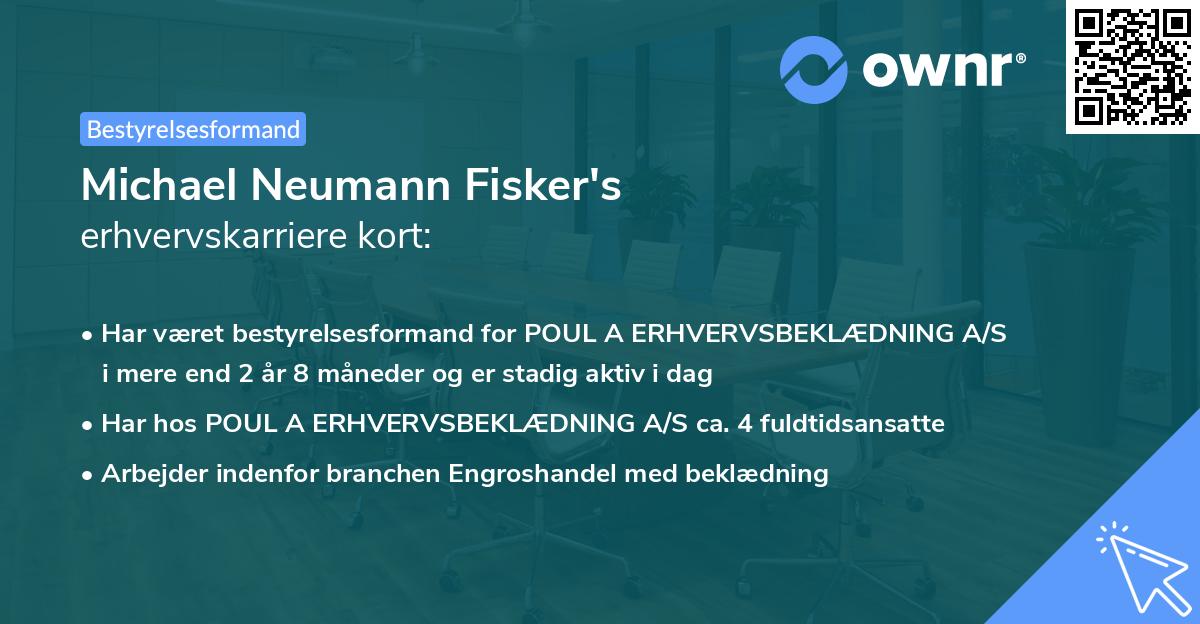 Michael Neumann Fisker's erhvervskarriere kort