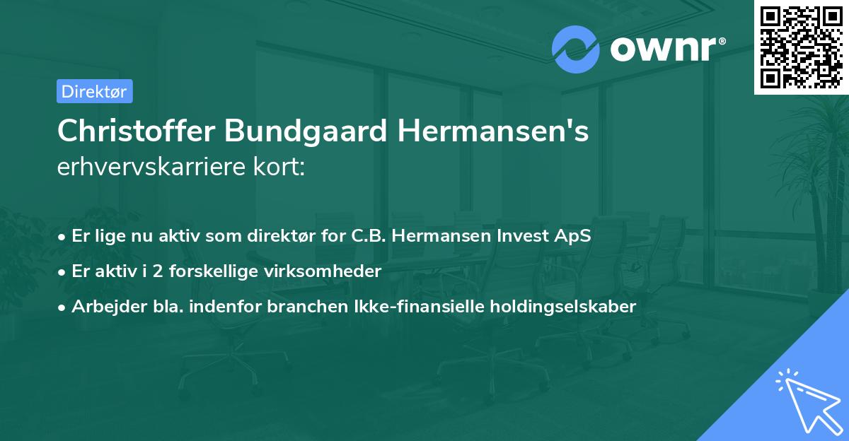 Christoffer Bundgaard Hermansen's erhvervskarriere kort