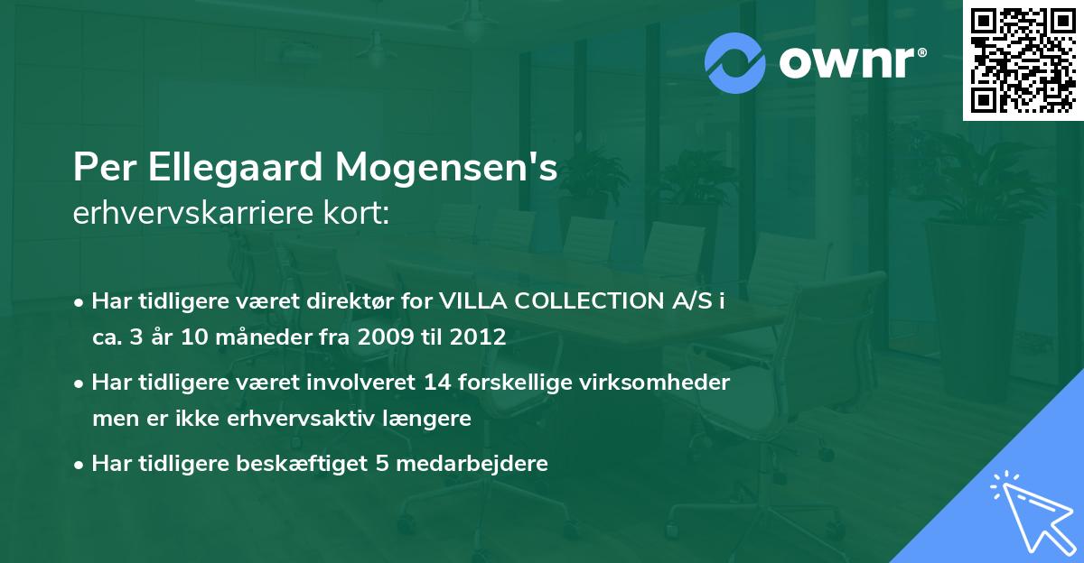 Per Ellegaard Mogensen's erhvervskarriere kort