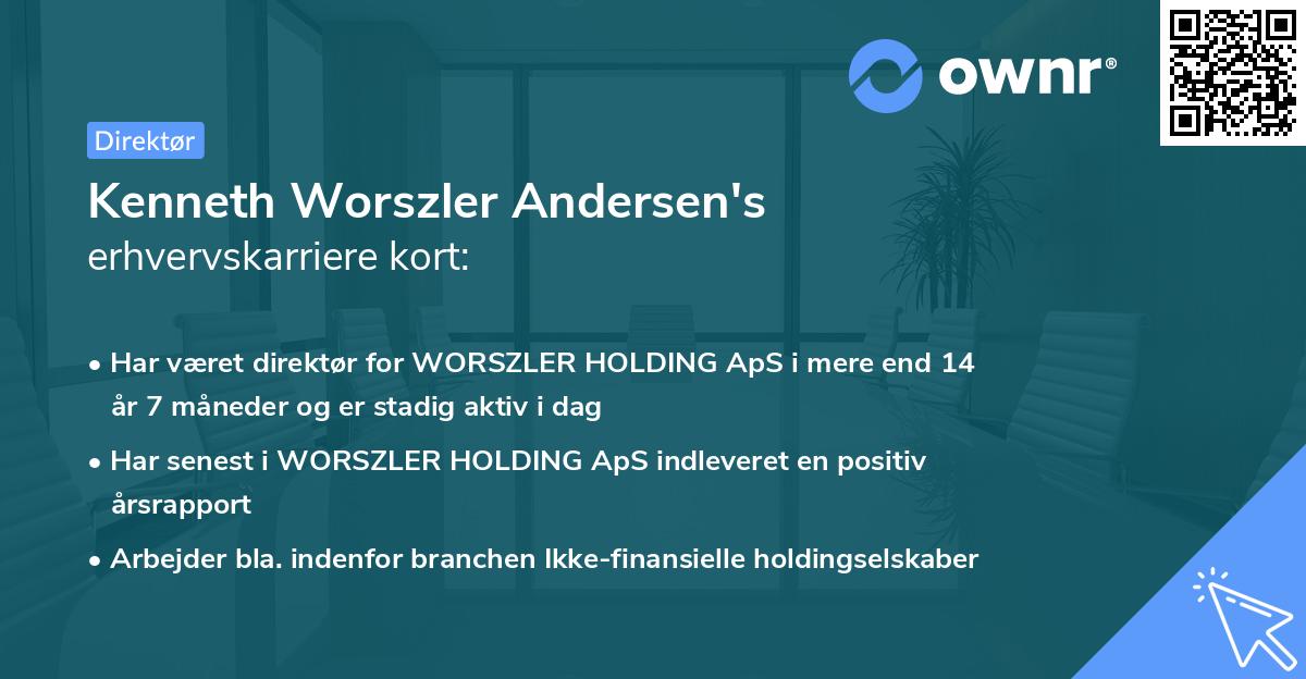 Kenneth Worszler Andersen's erhvervskarriere kort
