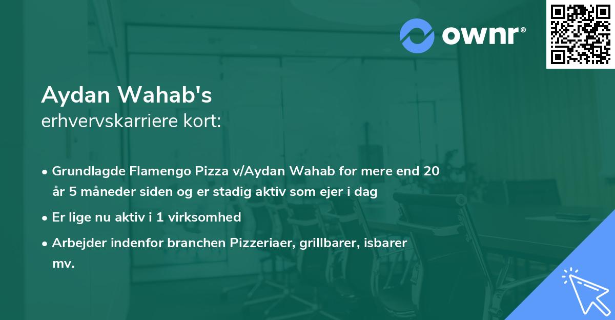 Aydan Wahab's erhvervskarriere kort