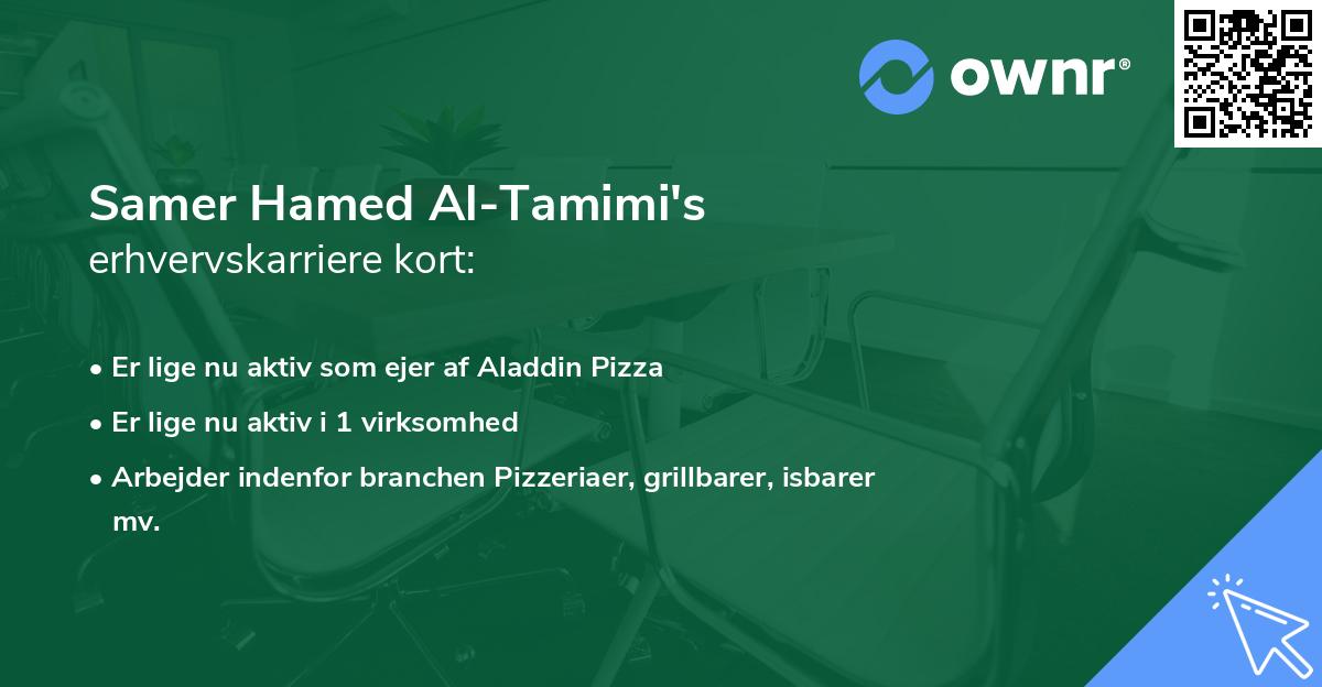 Samer Hamed Al-Tamimi's erhvervskarriere kort