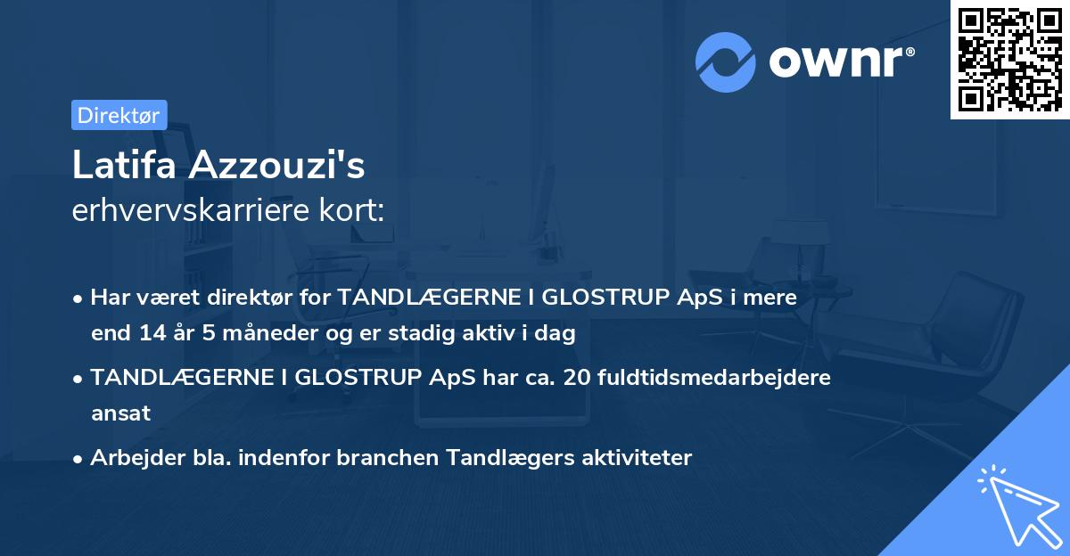 Latifa Azzouzi's erhvervskarriere kort