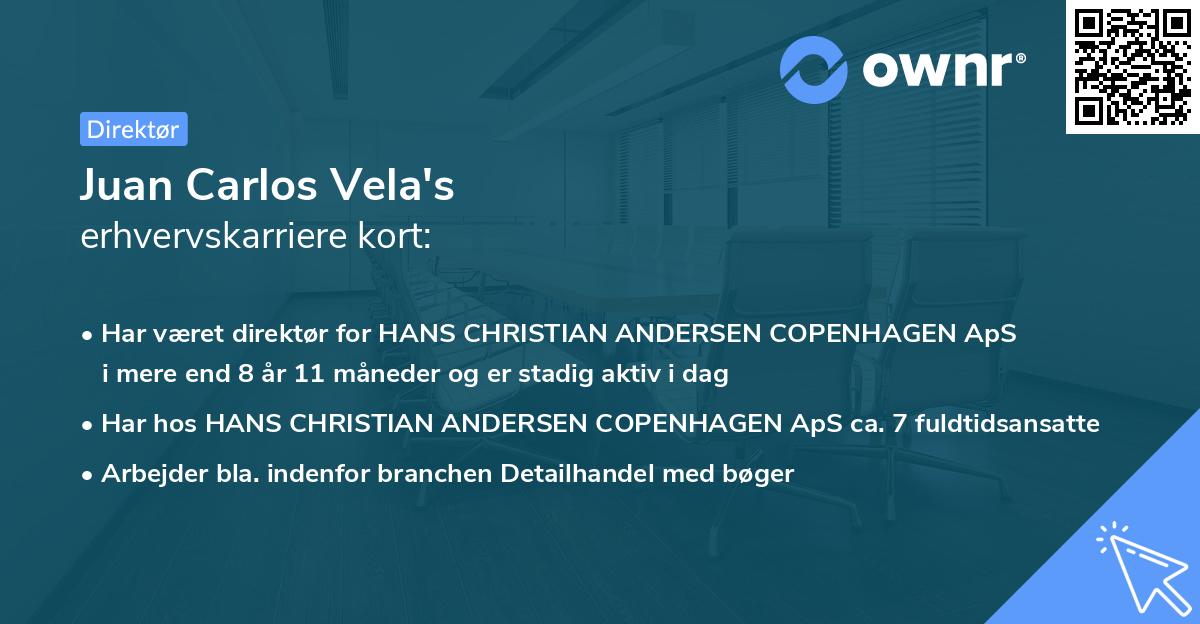 Juan Carlos Vela's erhvervskarriere kort