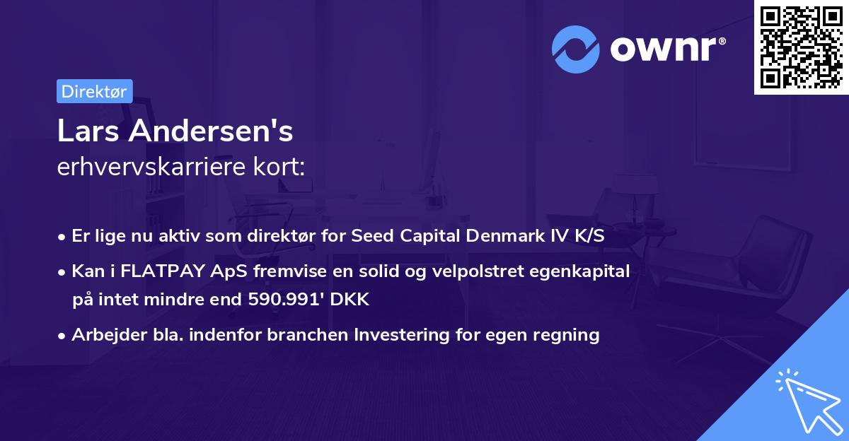 Lars Andersen's erhvervskarriere kort