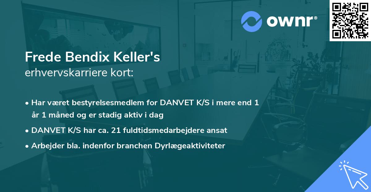 Frede Bendix Keller's erhvervskarriere kort