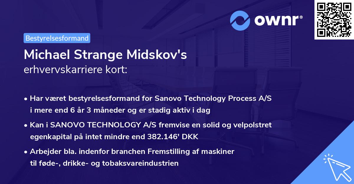 Michael Strange Midskov's erhvervskarriere kort