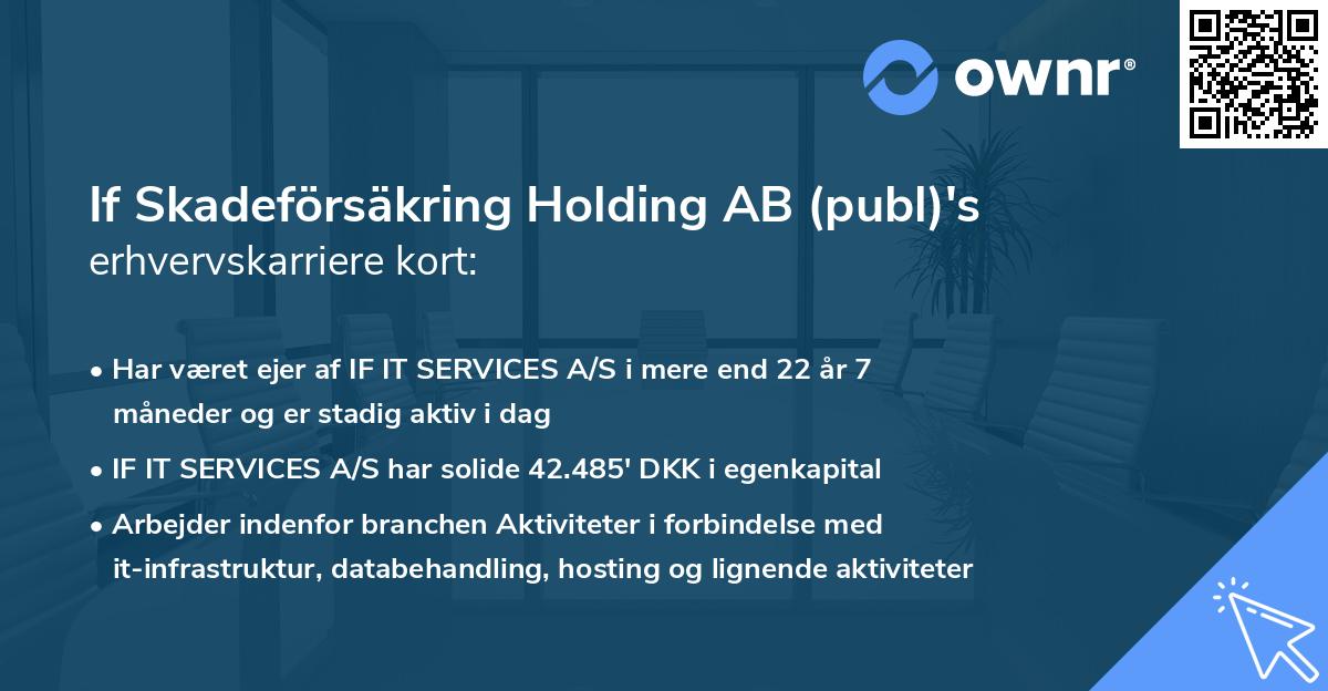 If Skadeförsäkring Holding AB (publ)'s erhvervskarriere kort