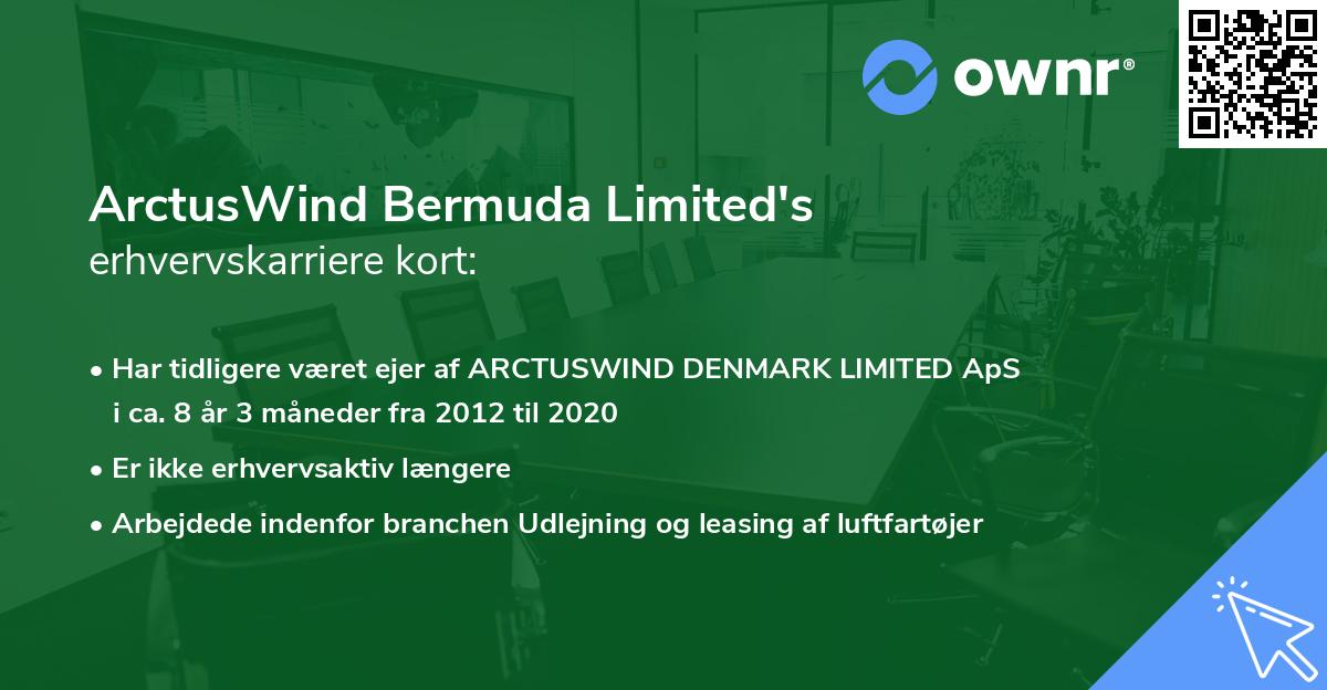 ArctusWind Bermuda Limited's erhvervskarriere kort