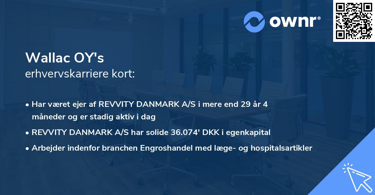 Wallac OY's erhvervskarriere kort