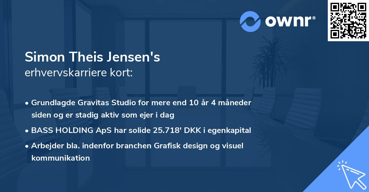 Simon Theis Jensen's erhvervskarriere kort