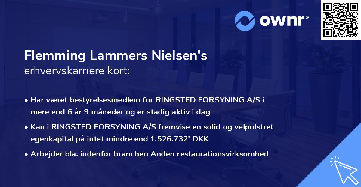 Flemming Lammers Nielsen's erhvervskarriere kort