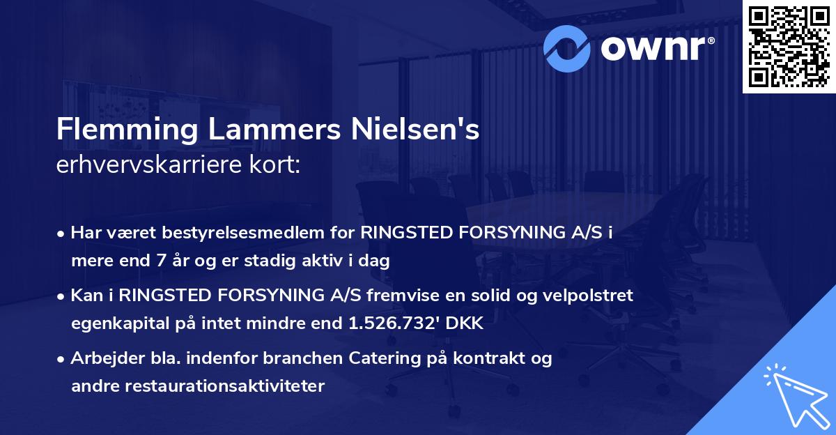 Flemming Lammers Nielsen's erhvervskarriere kort