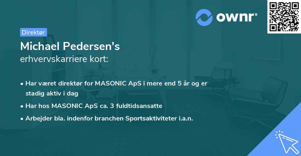 Michael Pedersen's erhvervskarriere kort