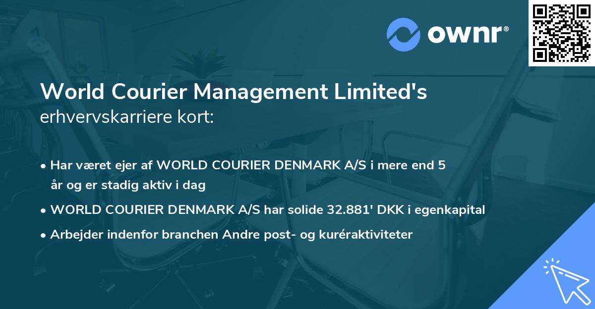 World Courier Management Limited's erhvervskarriere kort