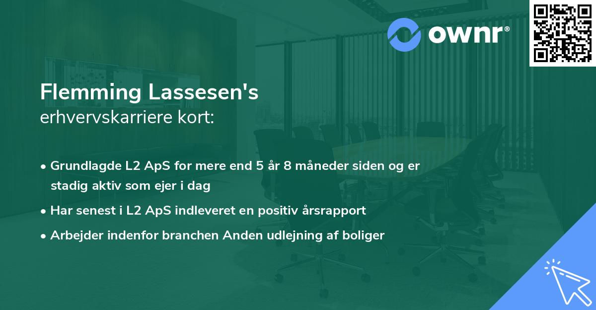 Flemming Lassesen's erhvervskarriere kort