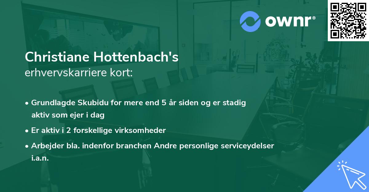 Christiane Hottenbach's erhvervskarriere kort