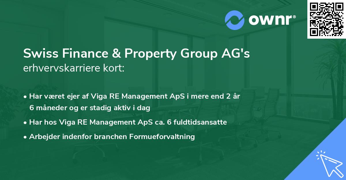 Swiss Finance & Property Group AG's erhvervskarriere kort