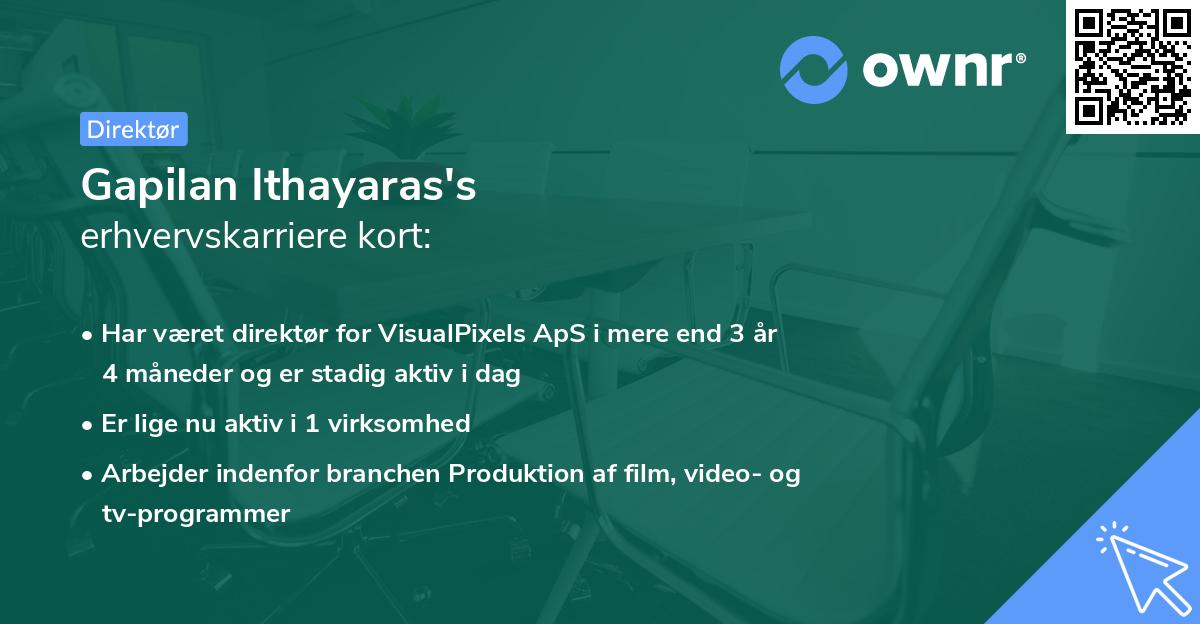 Gapilan Ithayaras's erhvervskarriere kort