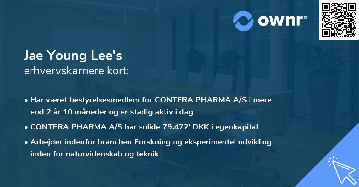 Jae Young Lee's erhvervskarriere kort