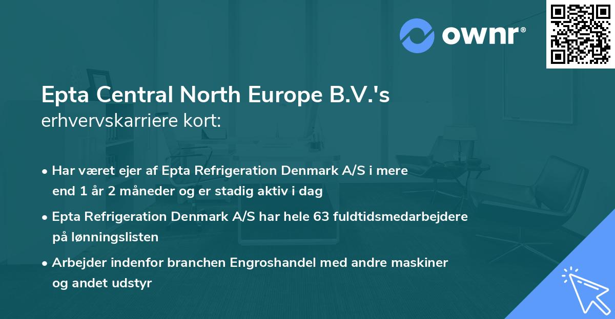 Epta Central North Europe B.V.'s erhvervskarriere kort