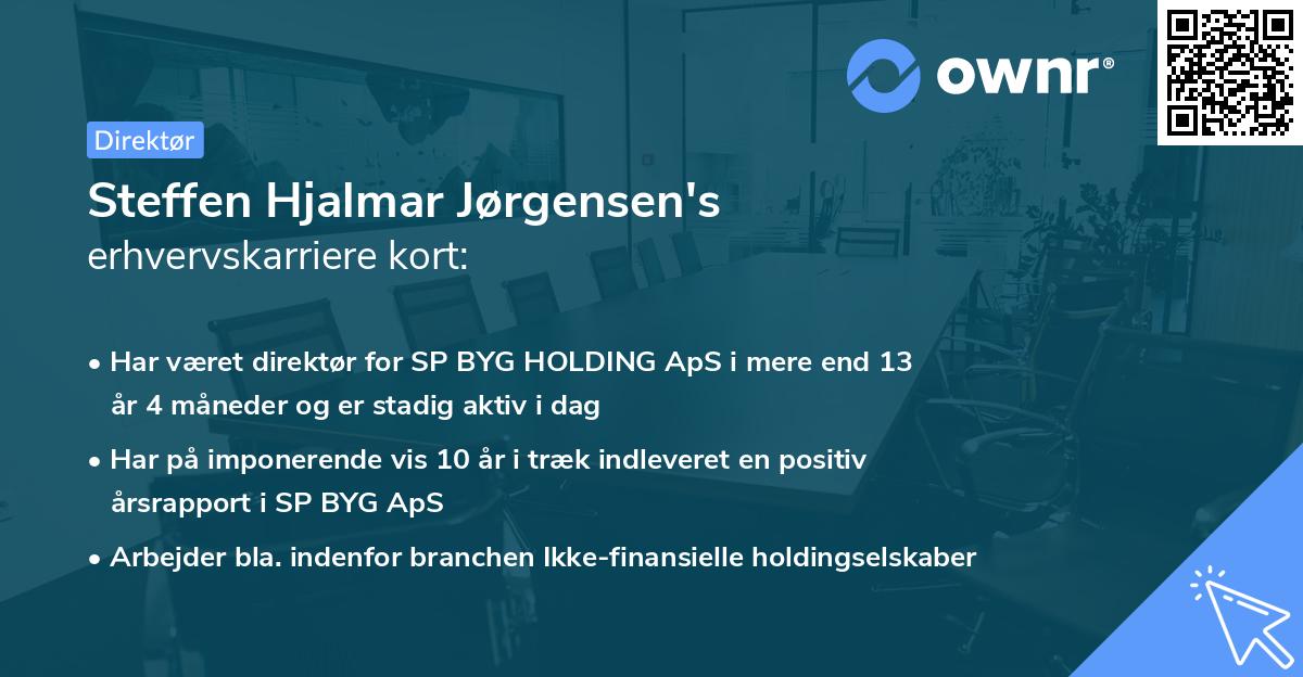 Steffen Hjalmar Jørgensen's erhvervskarriere kort