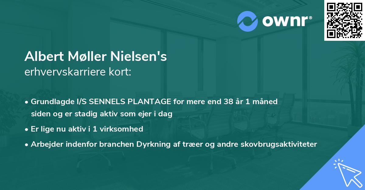 Albert Møller Nielsen's erhvervskarriere kort