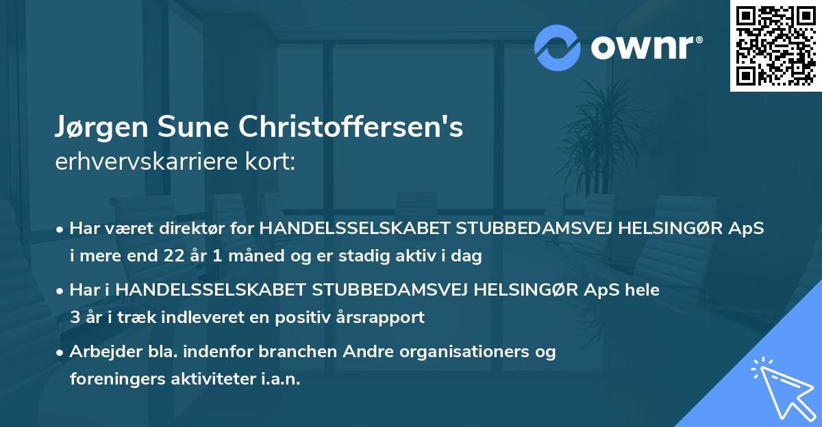 Jørgen Sune Christoffersen's erhvervskarriere kort