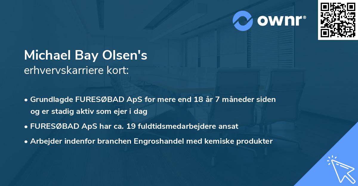 Michael Bay Olsen's erhvervskarriere kort