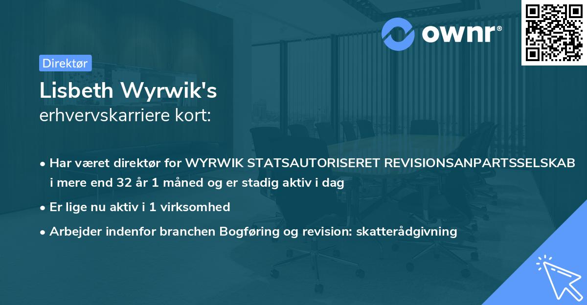 Lisbeth Wyrwik's erhvervskarriere kort