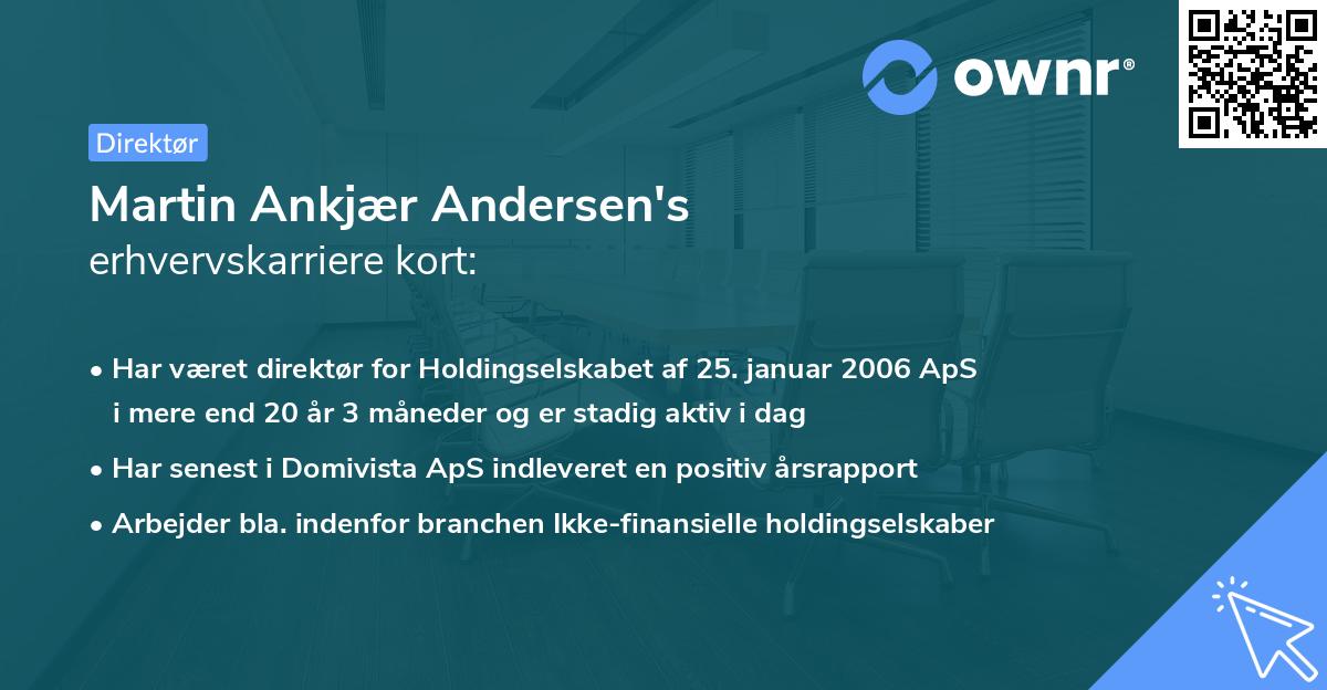Martin Ankjær Andersen's erhvervskarriere kort