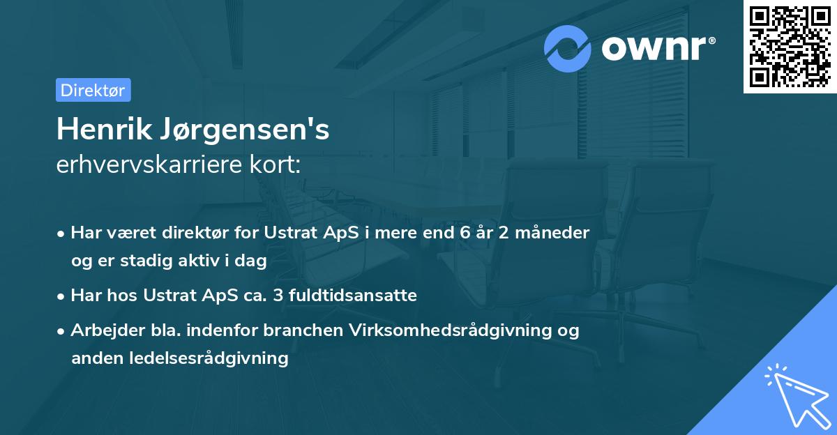 Henrik Jørgensen's erhvervskarriere kort