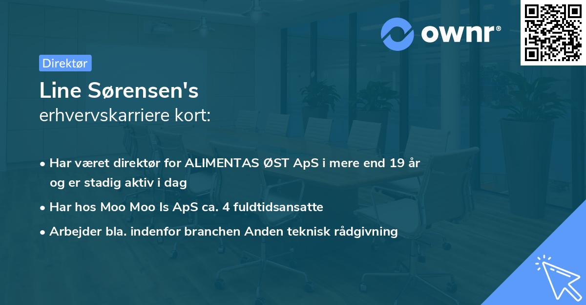 Line Sørensen's erhvervskarriere kort