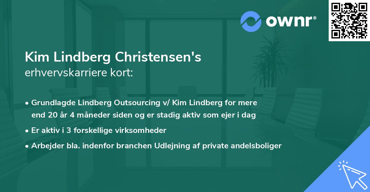 Kim Lindberg Christensen's erhvervskarriere kort