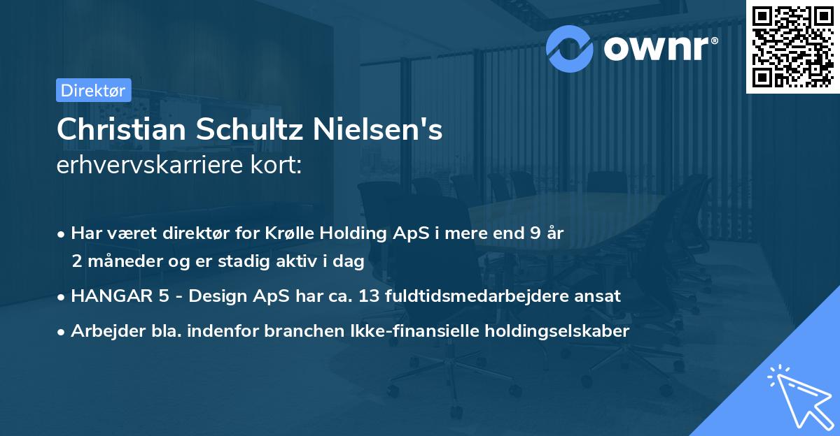Christian Schultz Nielsen's erhvervskarriere kort