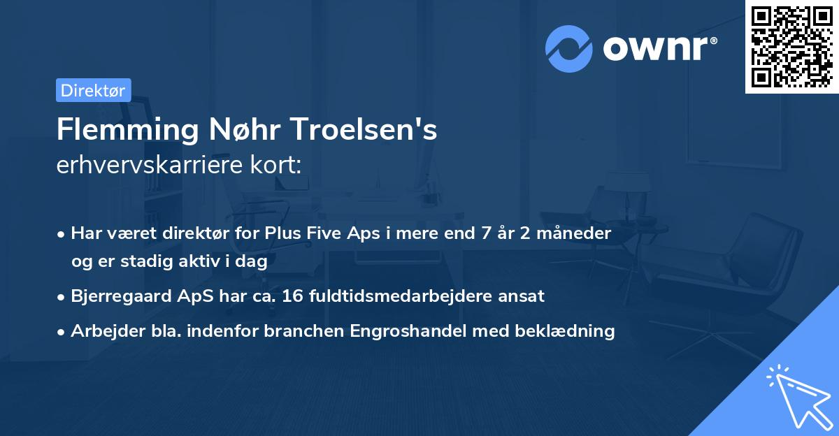 Flemming Nøhr Troelsen's erhvervskarriere kort