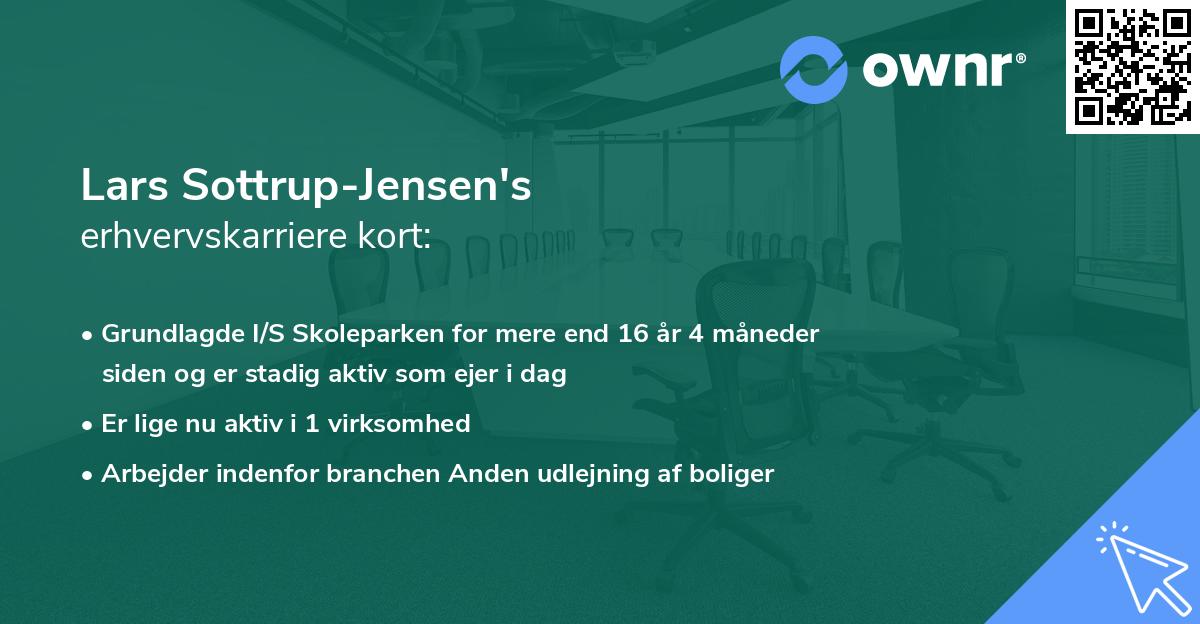 Lars Sottrup-Jensen's erhvervskarriere kort