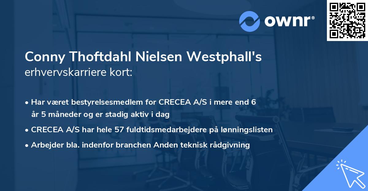 Conny Thoftdahl Nielsen Westphall's erhvervskarriere kort